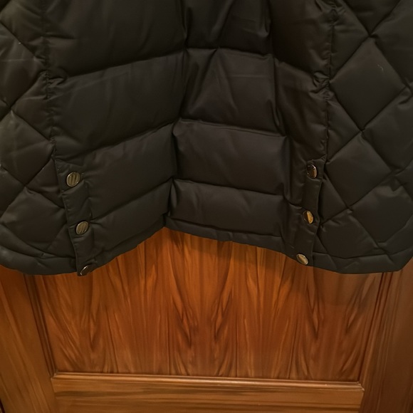 Lole women’s black hooded car coat. Size large 10-12. - Picture 3 of 11